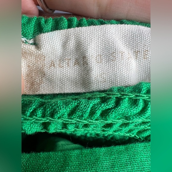 Altar’d State Linen Blend Puff Sleeve mini Dress.  Size Small - Picture 7 of 9